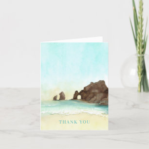 Cabo San Lucas El Arco Letterpress Thank You Card