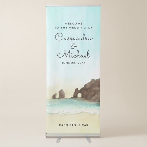 Cabo San Lucas  El Arco   MEXICO Welcome Retractable Banner