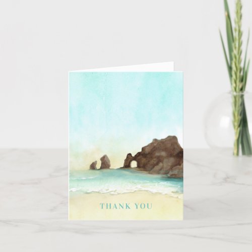 Cabo San Lucas  El Arco Thank You Card