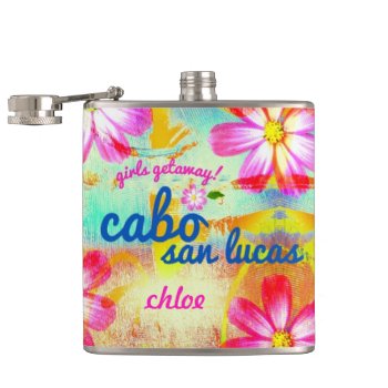 Cabo San Lucas Girls Getaway Flask by 2TICKETS2PARADISE at Zazzle