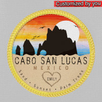 Cabo San Lucas Mexico Arch Vintage retro Sunset