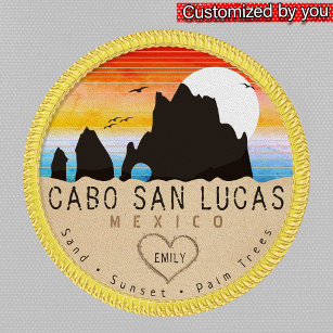 Cabo San Lucas Mexico Arch Vintage retro Sunset Patch
