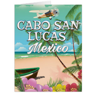 Cabo San Lucas Mexico Beach poster Cards
