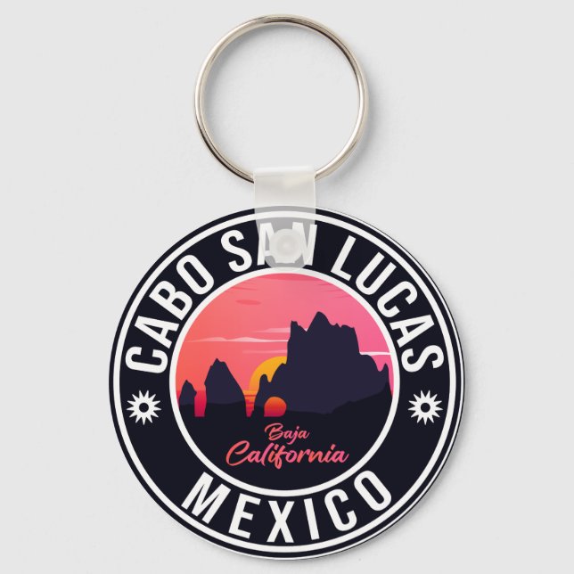 Cabo San Lucas Mexico Beach The Arch  Keychain (Front)
