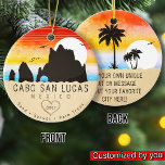 Cabo San Lucas Mexico Beach The Arch Vintage 60s Ceramic Ornament<br><div class="desc">Cabo San Lucas Mexico This design is for all lovers of fishing in Cabo San Lucas, especially Sailfish. You can also give it as a gift on Christmas, birthday or on any occasion Excellent gift idea for friend, girl, cousin, brother, or immigrant sister who loves Mexico. Great souvenir for anyone...</div>