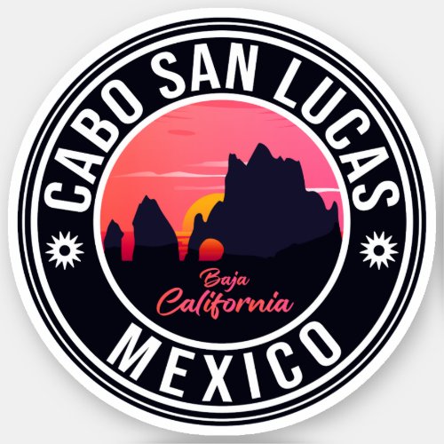 Cabo San Lucas Mexico Beach The Arch Vintage Sticker