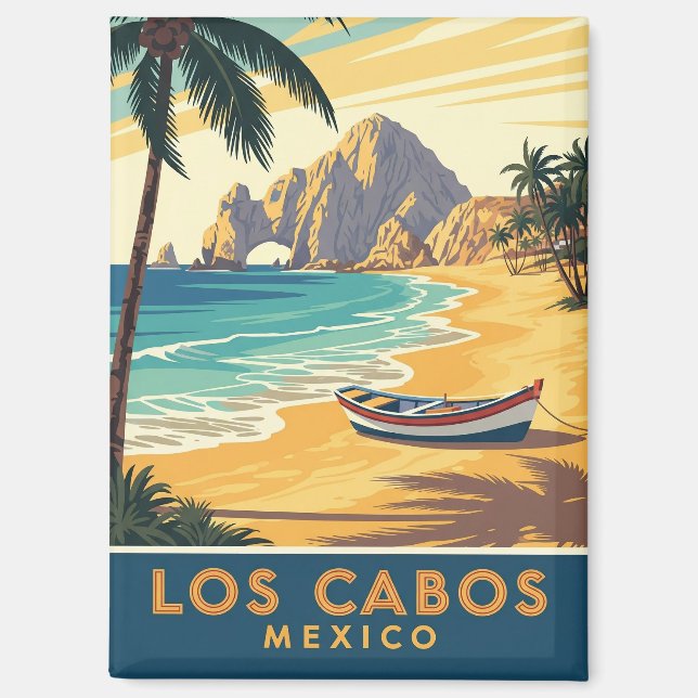 Cabo San Lucas Mexico El Arco Travel Magnet (Front)