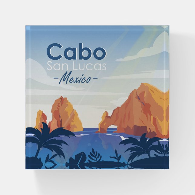 Cabo San Lucas Mexico Paperweight (Front)