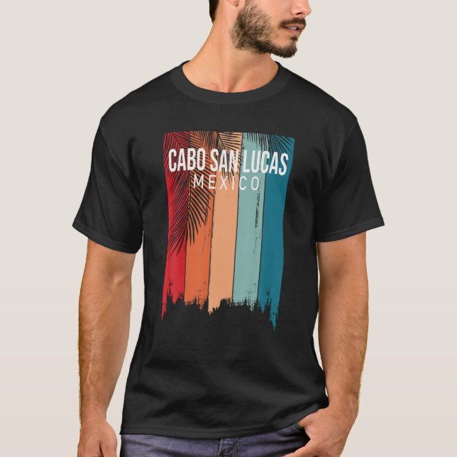Cabo San Lucas Mexico Retro T Shirt (Front)