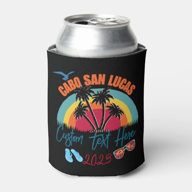 Cabo San Lucas Mexico Vacation Personalization  Can Cooler (Can Front)