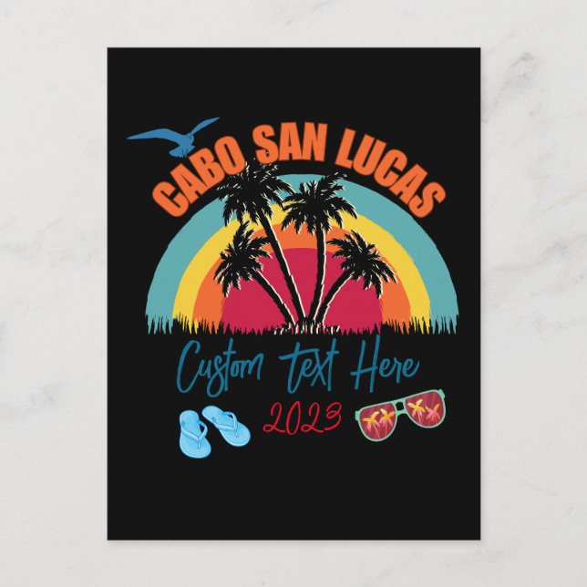 Cabo San Lucas Mexico Vacation Personalization  Postcard (Front)