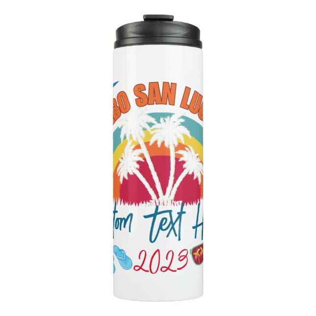Cabo San Lucas Mexico Vacation Personalization  Thermal Tumbler (Front)