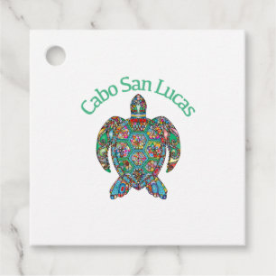Cabo San Lucas Tribal Turtle Favor Tags