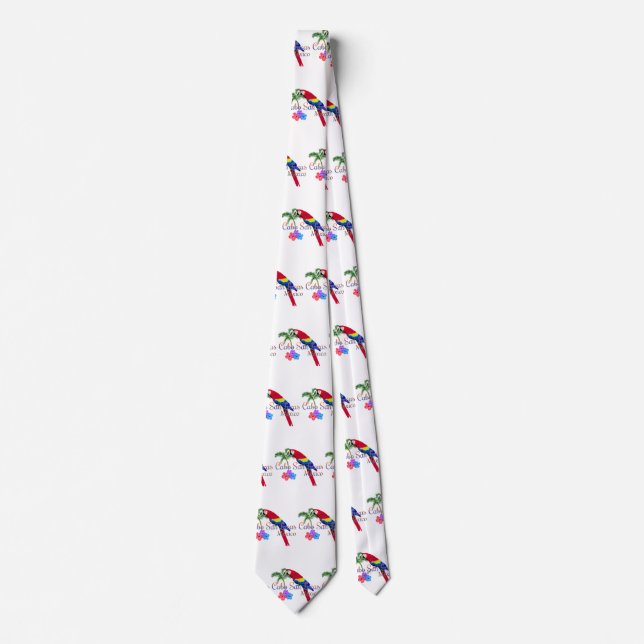 Cabo San Lucas Tropical Beach Neck Tie (Front)