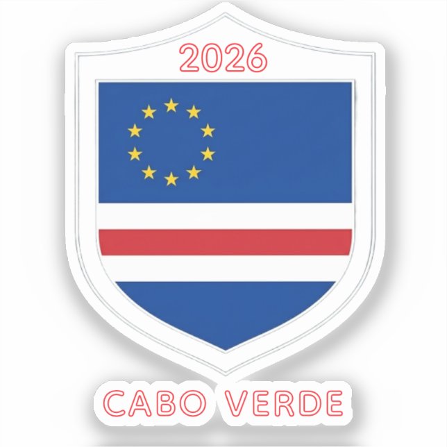 Cabo Verde 2026 World Cup Sticker (Front)