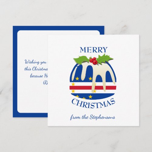 CABO VERDE Cape | Festive Plum Pudding | Christmas Holiday Card