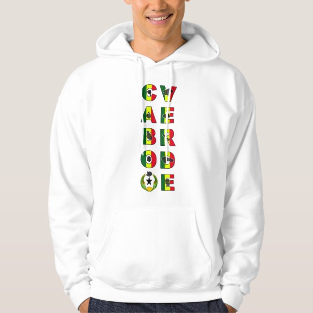 Cabo Verde Colors Hoodie (Front)
