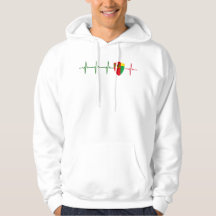 Cabo Verde Historic Flag Shield Heartbeat T-Shirt