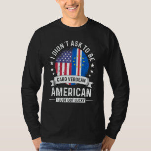 Cabo Verdean American Patriot Grown  Humor Flag T-Shirt