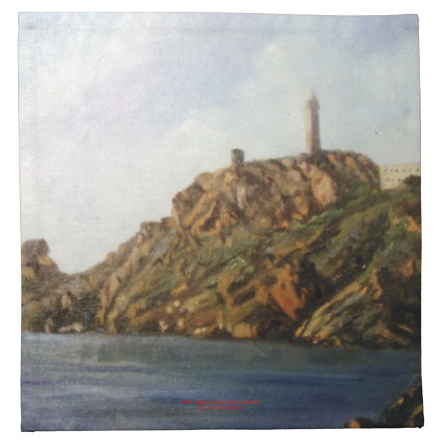 Cabo Vilano (Camariñas - Coruña) Cloth Napkin (Front)