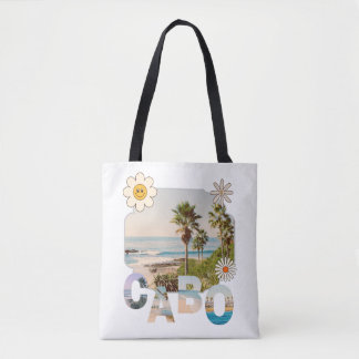 Cabo, vintage, travel tote bag