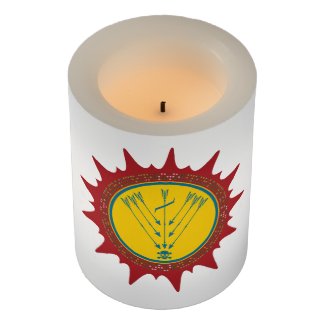 Caboclo Sete Flechas Flameless Candle