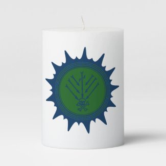 Caboclo Sete Flechas Pillar Candle