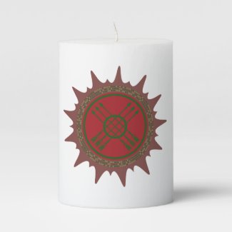 Caboclo Urucutango Pillar Candle