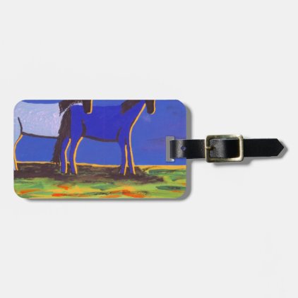 Caboose and Bella Luggage Tag