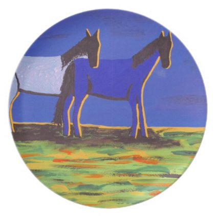 Caboose and Bella Melamine Plate