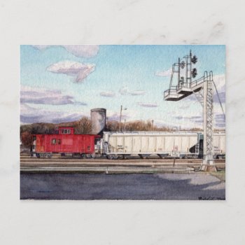 Caboose Postcard by mlmmlm777art at Zazzle