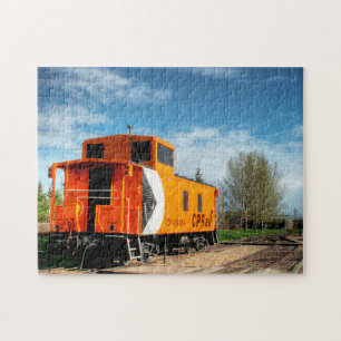 Caboose Railcar Edmonton Canada. Jigsaw Puzzle