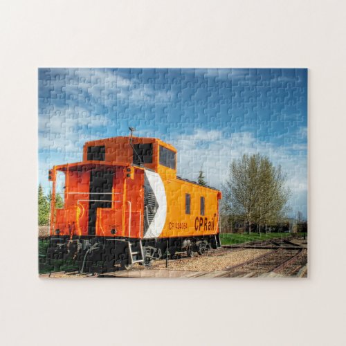 Caboose Railcar Edmonton Canada Jigsaw Puzzle