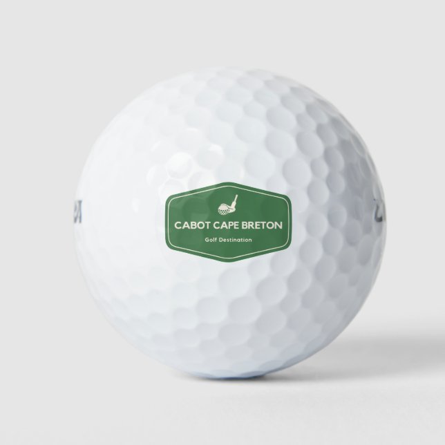 Cabot Cape Breton Canada Golf Destination Golf Balls (Front)