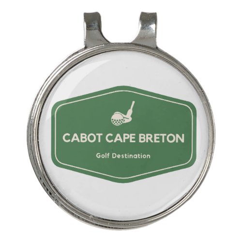 Cabot Cape Breton Canada Golf Destination Golf Hat Clip