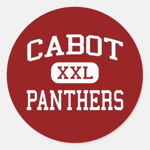 Cabot _ Panthers _ High School _ Cabot Arkansas Classic Round Sticker