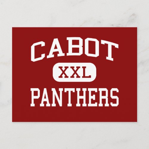 Cabot _ Panthers _ High School _ Cabot Arkansas Postcard