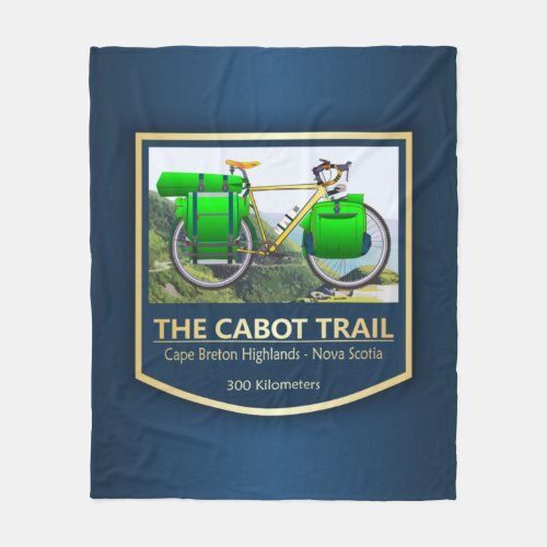 Cabot Trail bike2 Fleece Blanket