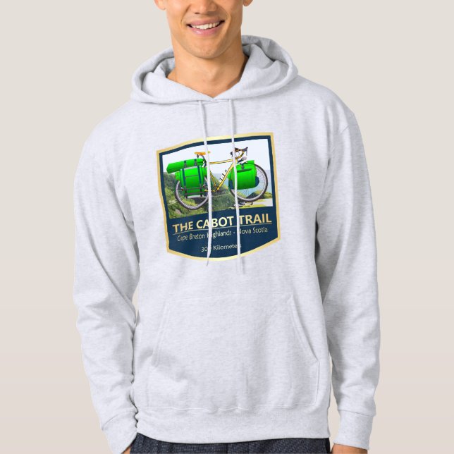 Cabot Trail (bike2) Hoodie (Front)