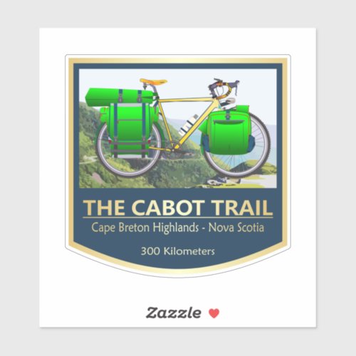 Cabot Trail bike2 Sticker