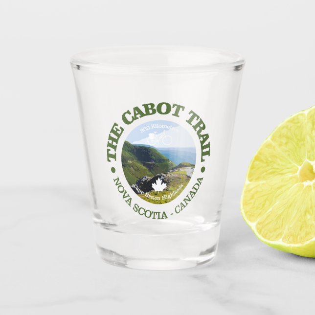 Cabot Trail (Cycling C) Shot Glass (Front)