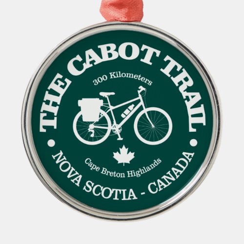 Cabot Trail cycling Metal Ornament