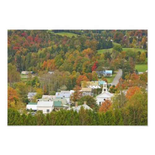 Cabot Vermont in fall Northeast Kingdom Photo Print