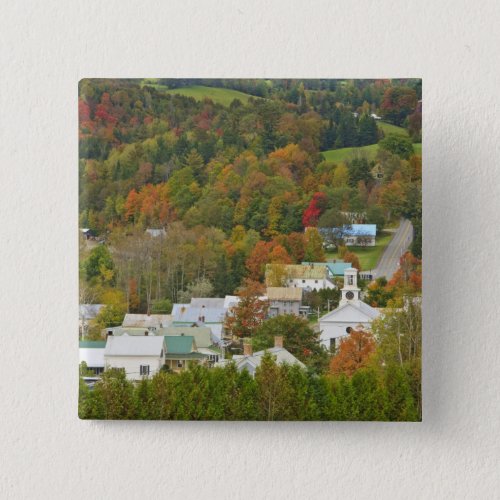 Cabot Vermont in fall Northeast Kingdom Pinback Button