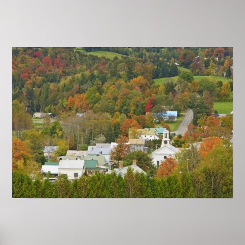 Cabot Vermont in fall Northeast Kingdom Poster