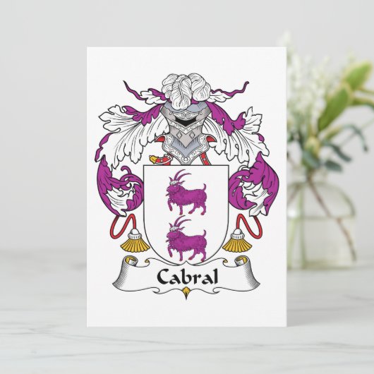 Cabral Family Crest (Standing Front)