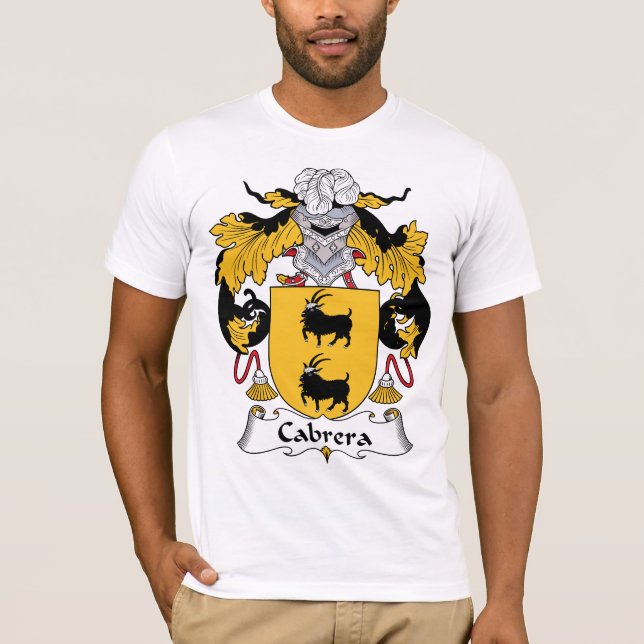 Cabrera Family Crest T-Shirt (Front)