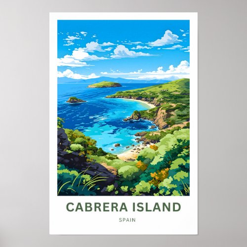 Cabrera Island Spain Travel Print