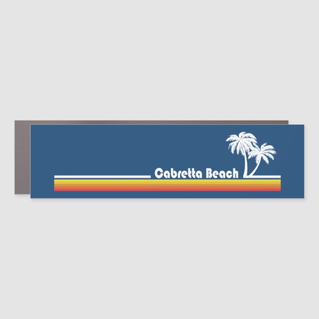 Cabretta Beach Sapelo Island Georgia Car Magnet (Front)
