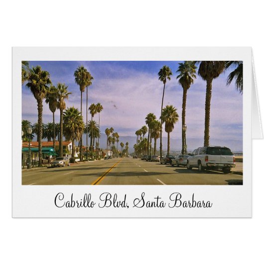 "Cabrillo Blvd, Santa Barbara" Cards (Front Horizontal)